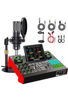 Mixer with microphone